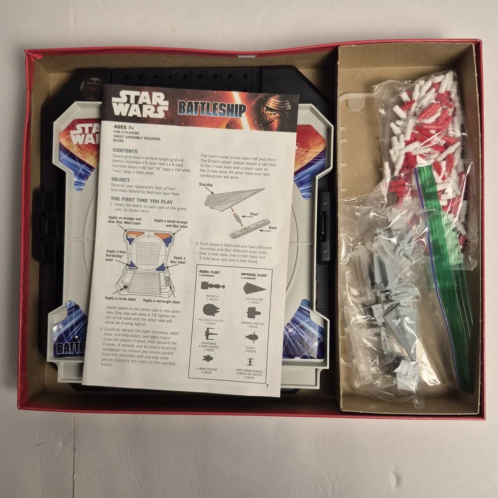 Star Wars Battleship 2014 Edition‎ Made In USA Complete Disney Hasbro Gaming